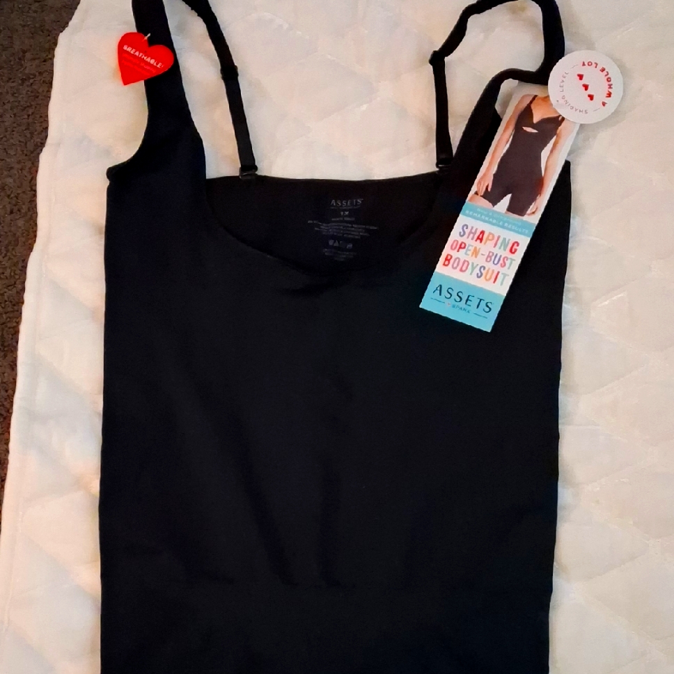 Assets By Spanx Black Shaping Body Suit